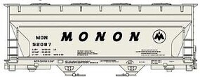 Accurail Midwest 2-Bay ACF Covered Hopper Monon HO Scale Model Train Freight Car Kit #81511