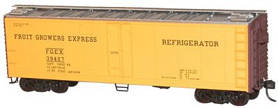 Accurail 40 Steel Reefer Hinged Door Kit Fruit Growers Express HO Scale Model Train Freight Car #8304