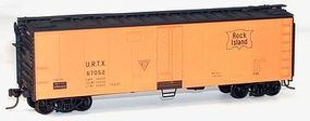 Accurail 40' Steel Reefer w/Hinged Door Kit Rock Island HO Scale Model Train Freight Car #8310 Accurail 40' Steel Reefer w/Hinged Door Kit Rock Island HO Scale Model Train Freight Car #8310