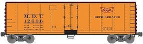 Accurail 40' Steel Reefer Hinged Door Kit Gulf Mobile & Ohio MDT HO Scale Model Train Freight Car #8314 Accurail 40' Steel Reefer Hinged Door Kit Gulf Mobile & Ohio MDT HO Scale Model Train Freight Car #8314
