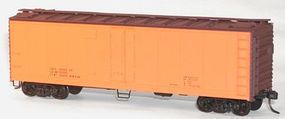 Accurail 40' Steel Reefer w/Hinged Door Kit Data Only (orange) HO Scale Model Train Freight Car #8394 Accurail 40' Steel Reefer w/Hinged Door Kit Data Only (orange) HO Scale Model Train Freight Car #8394
