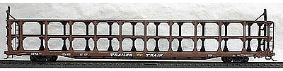 Accurail Tri-Level Open Auto Rack - TTX Data Only (Mineral Red) HO Scale Model Train Freight Car #9398