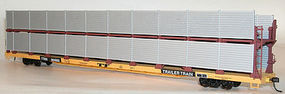 Accurail 89' Partially Enclosed Bi-level Auto Rack Undecorated HO Scale Model Train Freight Car #9400