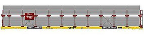 Accurail 89' Bi-Level Auto Rack Milwaukee Road HO Scale Model Train Freight Car #9414