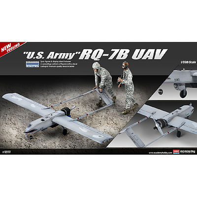 Academy RQ-7B UAV US Army Plastic Model Airplane Kit 1/35 Scale #12117
