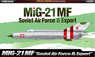 Academy MiG-21MF Soviet Air Force & Export Ltd. Ed. Plastic Model Airplane Kit 1/48 Scale #12311