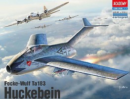 Academy WWII Focke Wulf TA183 Huckebein German Fighter Plastic Model Airplane Kit 1/48 Scale #12327