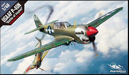 Academy USAAF P40N Battle of Imphal Fighter Plastic Model Airplane Kit 1/48 Scale #12341