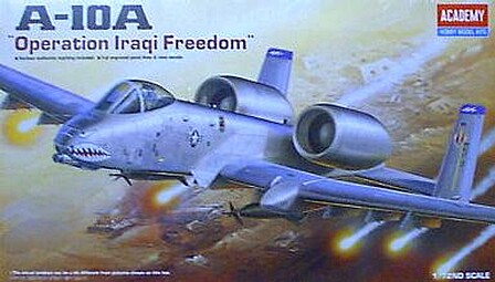 Academy A-10A Plane Operation Iraqi Freedom Plastic Model Airplane Kit 1/72 Scale #12402