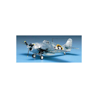 Academy US Navy F4F-4 Wildcat Plastic Model Airplane Kit 1/72 Scale #12451