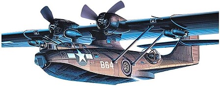 Academy PBY5A Black Cat Aircraft Plastic Model Airplane Kit 1/72 Scale #12487