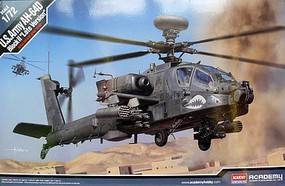 Academy AH-64D Block II Late Version US Army 1/72 Scale Plastic Model Helicopter Kit #12551