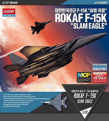 Academy ROKAF F-15K Slam Eagle Plastic Model Airplane Kit 1/72 Scale #12554