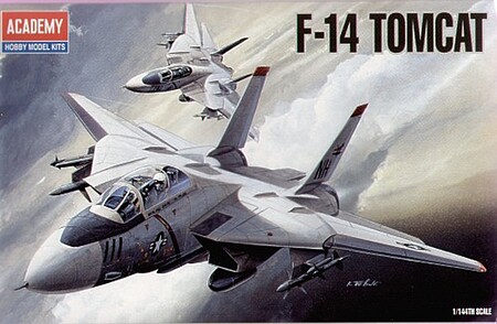 Academy F-14 Tomcat Plastic Model Airplane Kit 1/144 Scale #12608