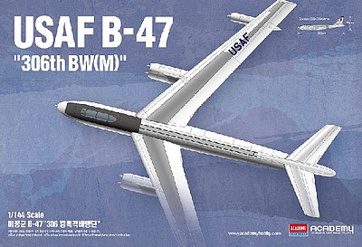 Academy B-47 US Air Force Plastic Model Airplane Kit 1/144 Scale #12618