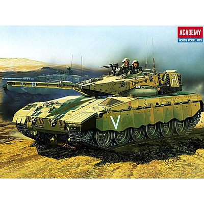 Academy Merkava Battle Tank with Motor Motorized Plastic Model Vehicle Kit 1/48 Scale #1301