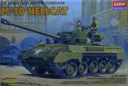 Academy M18 Hellcat US Army Tank Plastic Model Military Vehicle Kit 1/35 Scale #13255