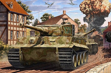 Academy Tiger I Mid Version Tank Normandy Invasion Plastic Model Military Kit 1/35 Scale #13287