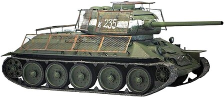 Academy T-34/85 No.183 Factory Berlin 1945 Plastic Model Military Vehicle Kit 1/35 Scale #13295