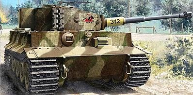 ACADEMY #13287 1/35 Plastic Model Kit German Tiger-I Ver.Mid Tank