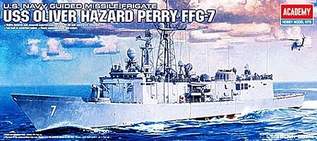 Academy USS Oliver Hazard Perry FGG-7 Plastic Model Frigate Kit 1/350 Scale #14102