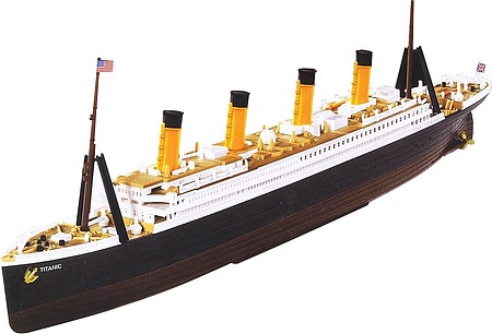 Academy RMS Titanic Ocean Liner (Snap) Plastic Model Ship Detail Kit 1/1000 Scale #14217