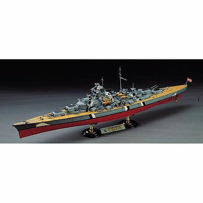 Academy Bismarck Battleship (Static) Plastic Model Battleship Kit 1/350 Scale #1453