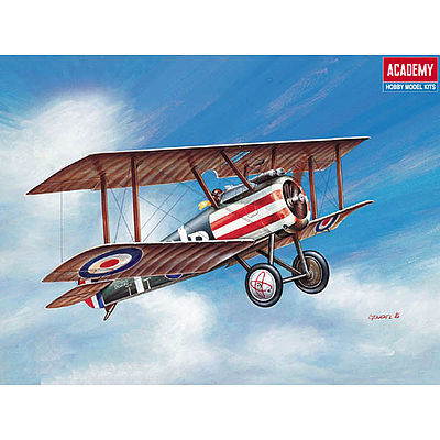 Academy Sopwith Camel WWI RAF Fighter Plastic Model Airplane Kit 1/72 Scale #1624