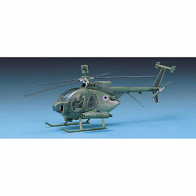 Academy Hughes 500D Tow Heli Plastic Model Helicopter Kit 1/48 Scale #1644