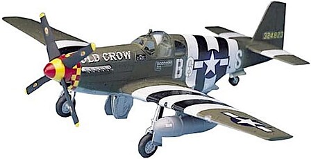 Academy P51B Mustang Fighter Plastic Model Airplane Kit 1/72 Scale #1667