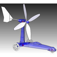 Academy Wind Powered Car Educational Kit Solar Science Kit #18140