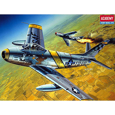 Academy F86F30 Sabre USAF Fighter Plastic Model Airplane Kit 1/48 Scale #2162