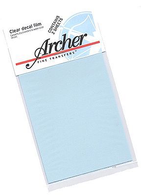 Archer Clear Decal Film Converts Dry Transfers to Waterslide Decals Plastic Model Accessory #22002