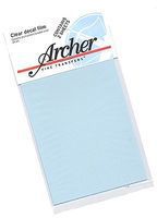 Archer Clear Decal Film Converts Dry Transfers to Waterslide Decals Plastic Model Accessory #22002 Archer Clear Decal Film Converts Dry Transfers to Waterslide Decals Plastic Model Accessory #22002