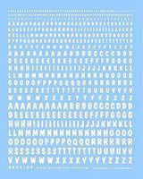 Archer Generic Lettering WWII Allied Vehicles Plastic Model Stencil #35109w Archer Generic Lettering WWII Allied Vehicles Plastic Model Stencil #35109w