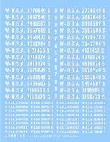 Archer US Late War Registration Codes for Trucks & Ambulances Plastic Model Stencil 1/35 #35184 Archer US Late War Registration Codes for Trucks & Ambulances Plastic Model Stencil 1/35 #35184