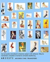 Archer Magazine Size Pin-Ups for WWII to Korea Plastic Model Vehicle Decal 1/35 Scale #35273 Archer Magazine Size Pin-Ups for WWII to Korea Plastic Model Vehicle Decal 1/35 Scale #35273