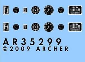 Horch Instruments & Placards for ITA & RVL Plastic Model Vehicle Decal 1/35 Scale #35299