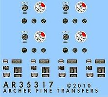 Archer SdKfz 7 Instruments & Placards for DML Plastic Model Vehicle Stencil 1/35 Scale #35317 Archer SdKfz 7 Instruments & Placards for DML Plastic Model Vehicle Stencil 1/35 Scale #35317