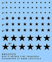 Archer Modern US National Insignias (Black 3'', 6', 12'') Plastic Model Vehicle Decal 1/35 #35322 Archer Modern US National Insignias (Black 3'', 6', 12'') Plastic Model Vehicle Decal 1/35 #35322