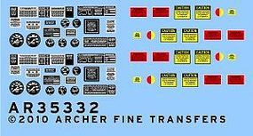 Archer M35A2 Instruments & Placards for AFV Plastic Model Vehicle Decal 1/35 Scale #35332 Archer M35A2 Instruments & Placards for AFV Plastic Model Vehicle Decal 1/35 Scale #35332