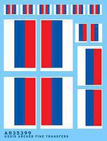 Modern Russian Flags Plastic Model Aircraft Decal 1/35 Scale #35399