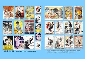 Archer French WWI Propaganda Posters Random Decal 1/35 Scale #35402 Archer French WWI Propaganda Posters Random Decal 1/35 Scale #35402