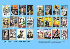 Archer British WWI Propaganda Posters Random Decal 1/35 Scale #35404 Archer British WWI Propaganda Posters Random Decal 1/35 Scale #35404