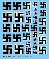 Archer Generic Aircraft Swastikas (Black w/White Outline) Plastic Model Aircraft Stenc 1/48 #4902 Archer Generic Aircraft Swastikas (Black w/White Outline) Plastic Model Aircraft Stenc 1/48 #4902