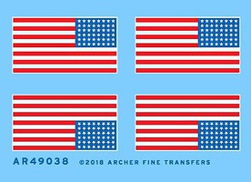 Archer 1/48 US 48-Star Flags (2) Archer 1/48 US 48-Star Flags (2)