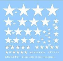 Archer US National Insignias Stars for Vehicles Plastic Model Vehicle Decal 1/72 Scale #74002w Archer US National Insignias Stars for Vehicles Plastic Model Vehicle Decal 1/72 Scale #74002w