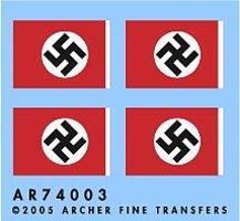 Archer German National Flags Plastic Model Vehicle Stencil 1/72 Scale #74003 Archer German National Flags Plastic Model Vehicle Stencil 1/72 Scale #74003