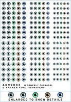 Archer Human Eyeball Plastic Model Stencil 1/4 Scale #99003 Archer Human Eyeball Plastic Model Stencil 1/4 Scale #99003
