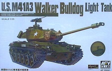 AFVClub WWII US M41A3 Walker Bulldog Light Tank Plastic Model Tank Kit 1/35 Scale #35041